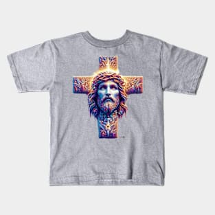 Cross of Angels and Faith by focusln Kids T-Shirt